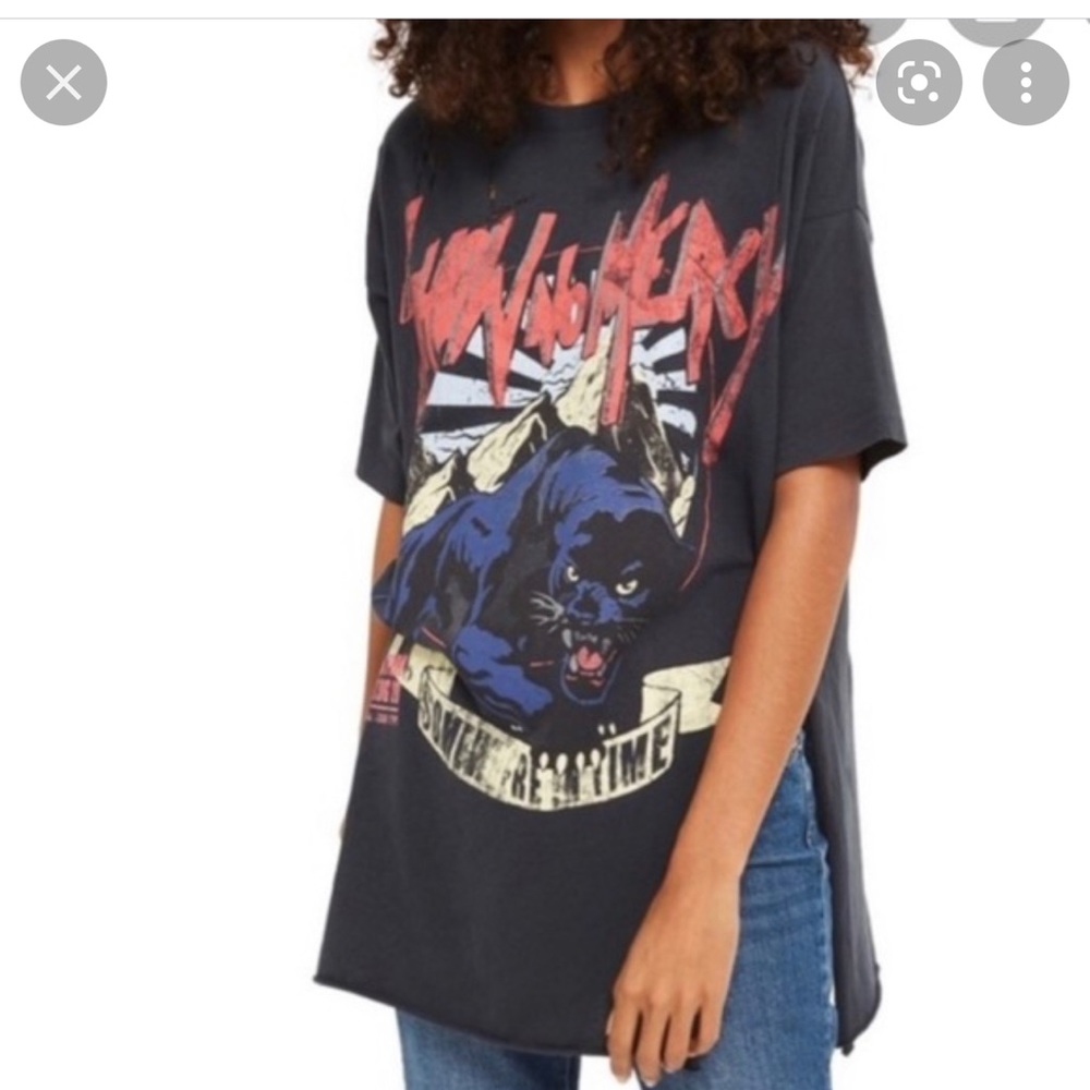 Topshop graphic tee, ‘No Mercy’